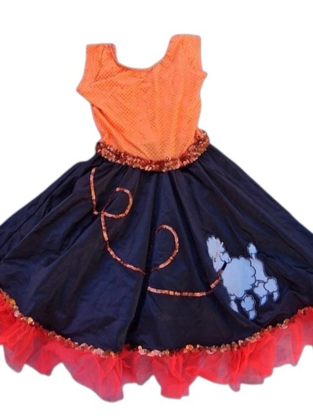 1950s Costume Dress Poodle Skirt Dance Costume S-M